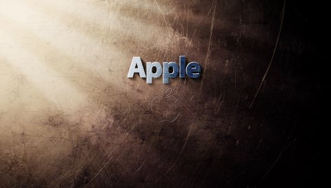 Apple, mac, логотип, бренд, текстура, тень