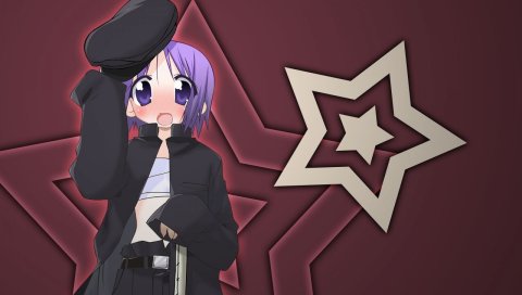Девушка, цукаса, шляпа, пальто, глаза