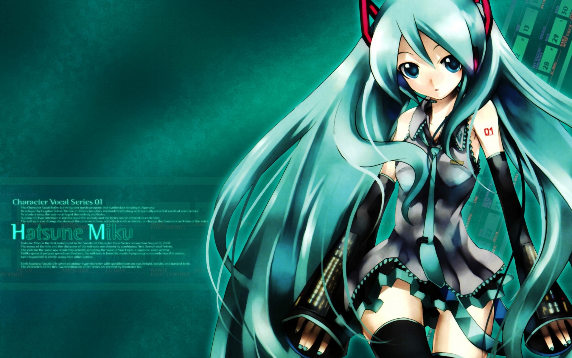 Картинки Hatsune miku, девушка, милый, поза, взгляд фото и обои на рабочий стол