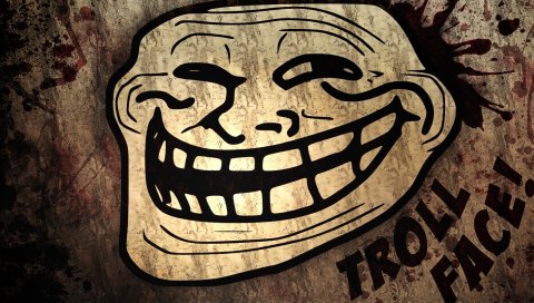 Тролль, тролль, лицо, комикс, юмор, улыбка, зубы