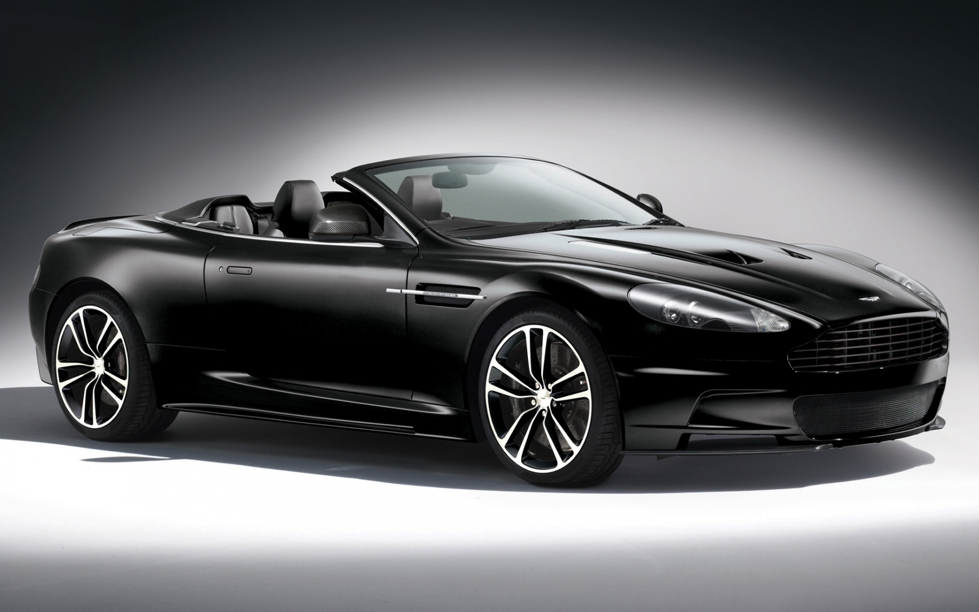 Картинки Aston martin, dbs, 2011, черный, вид сбоку, авто фото и обои на рабочий стол