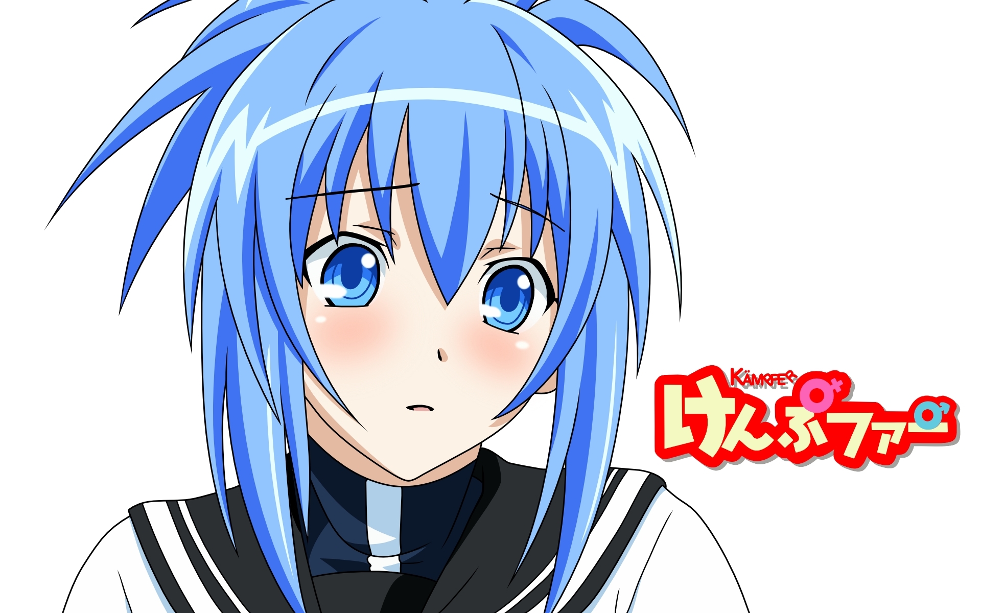 Картинки Аниме, kampfer, девушка, глаза, волосы, фон фото и обои на рабочий стол