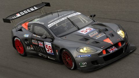 Aston martin, dbr9, 2005, черный, вид сверху, стиль, спорт, автомобиль, гоночный автомобиль, асфальт