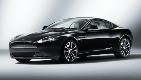 Aston martin, db9, 2010, черный, вид сбоку, стиль, автомобили
