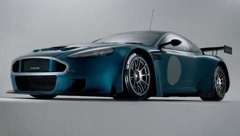 Aston martin, dbrs9, 2005, синий, вид спереди, стиль, автомобили
