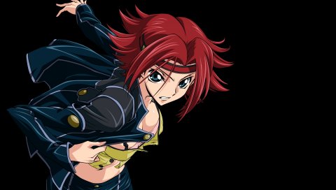 Девушка, код geass kallen, брюнетка, движение, фон