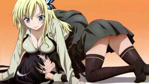 Аниме, boku wa tomodachi ga sukunai, девушка, поза, улыбка