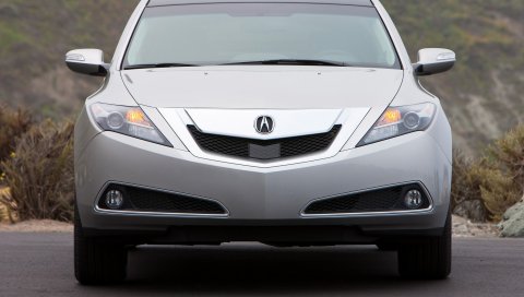 Acura, zdx, 2009, серебристый металлик, вид спереди, стиль, автомобили, природа