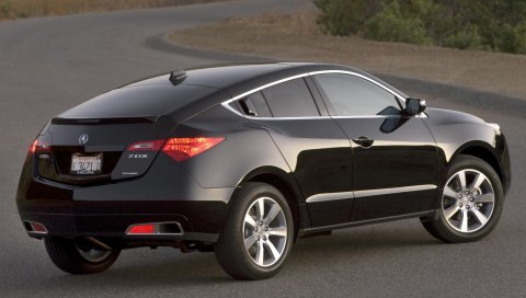 Acura, zdx, 2009, черный, вид сзади, стиль, автомобили, природа