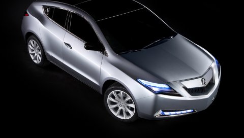 Acura, zdx, 2009, серый металлик, концепт-кар, вид сверху, стиль, авто