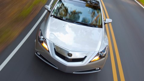 Acura, zdx, 2009, металлическое серебро, вид сверху, стиль, автомобили, скорость, трава, асфальт