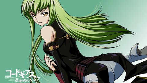 Аниме, код geass, девушка, милый, улыбка, поза