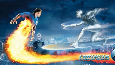 Фантастический 4, рост серебряного серфера, Крис Эванс, человеческий факел, шторм джонни, серебряный серфер