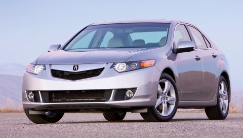Acura, tsx, 2008, серебристый металлик, вид спереди, стиль, автомобили, небо