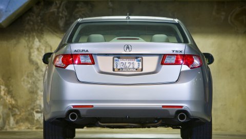 Acura, tsx, 2008, металлическое серебро, вид сзади, стиль, автомобили, парковка