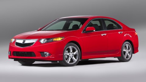 Acura, tsx, 2011, красный, вид сбоку, стиль, автомобили