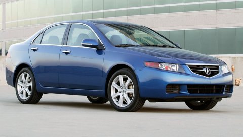 Acura, tsx, 2003, синий, вид сбоку, стиль, автомобили, здания, асфальт