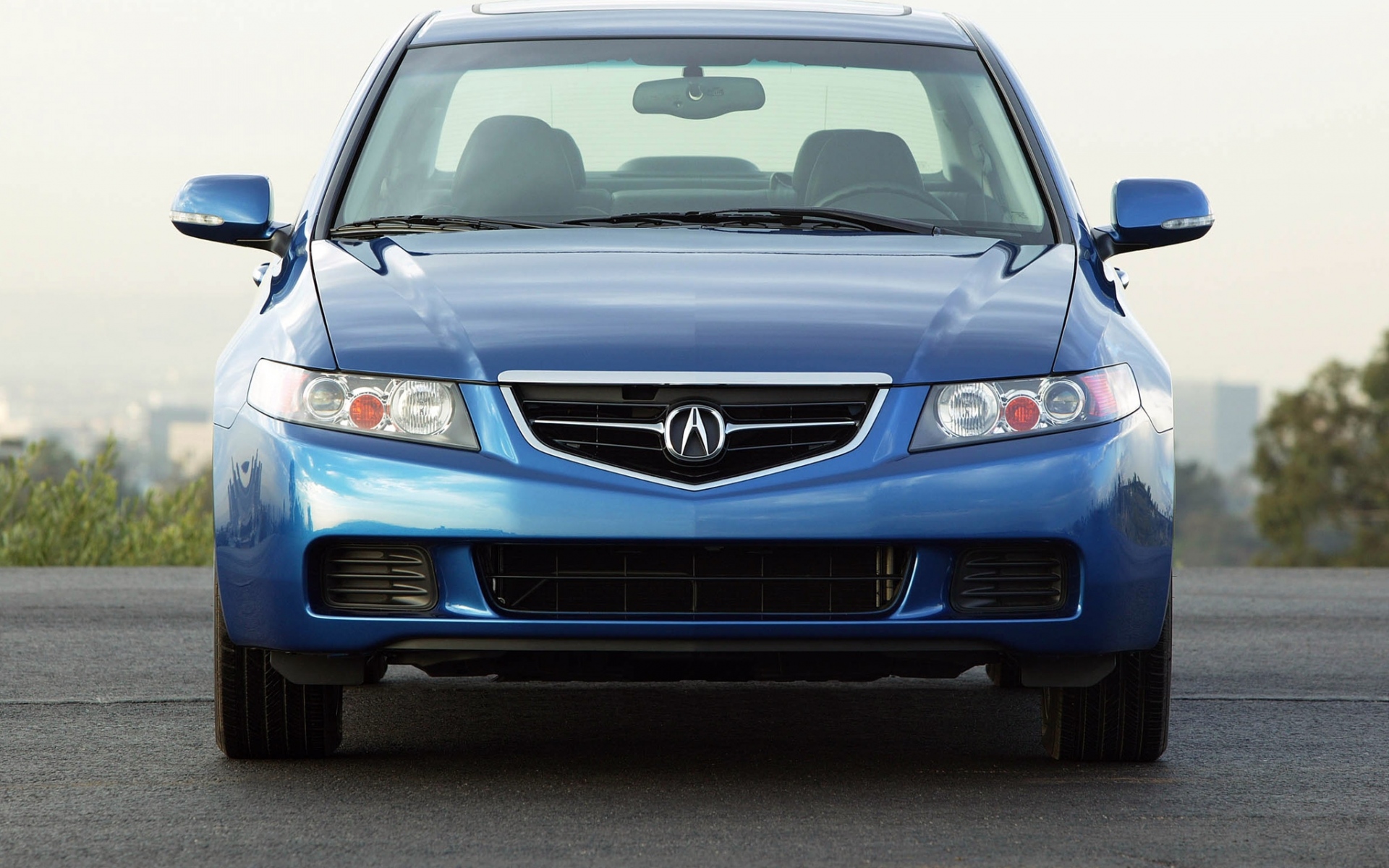 Картинки Acura, tsx, 2003, синий, вид спереди, стиль, автомобили, асфальт фото и обои на рабочий стол