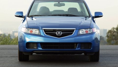 Acura, tsx, 2003, синий, вид спереди, стиль, автомобили, асфальт
