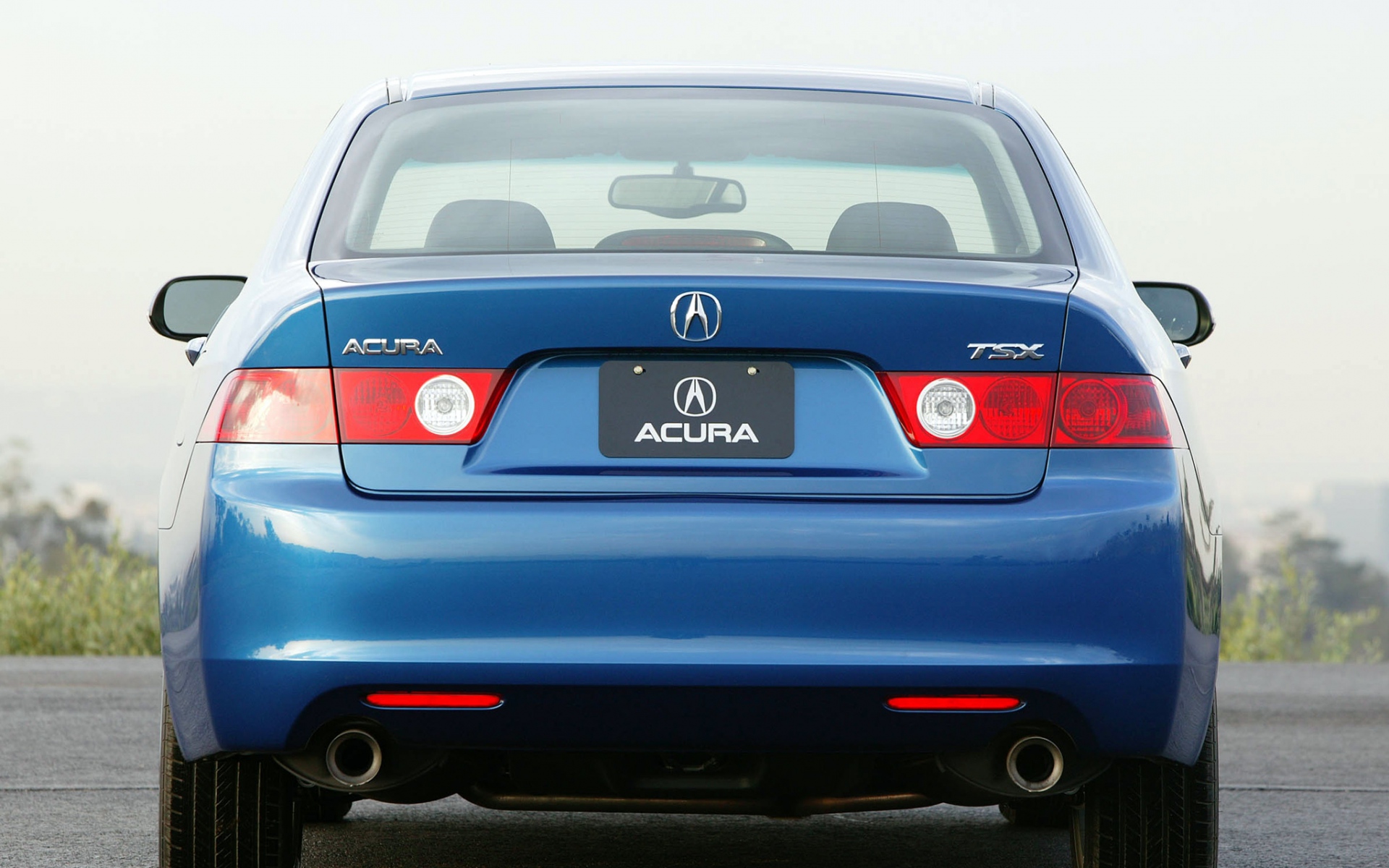 Картинки Acura, tsx, 2003, синий, вид сзади, стиль, автомобили, природа, асфальт фото и обои на рабочий стол
