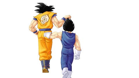Аниме, парни, goku genkidama, шаг, фон