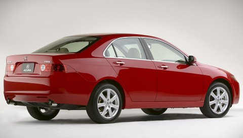 Acura, tsx, 2003, красный, вид сбоку, стиль, авто