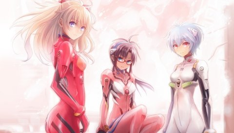 Аниме, neon genesis evangelion rei, девушка, блеск, взгляд