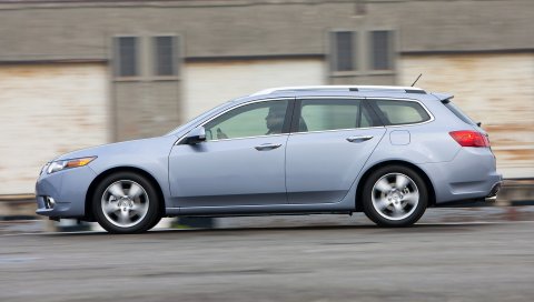 Acura, tsx, 2010, синий, вид сбоку, стиль, автомобили, скорость, здание