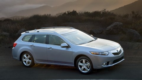 Acura, tsx, 2010, синий металлик, вид сверху, стиль, автомобили, природа, горы, лучи солнце