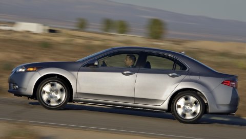 Acura, tsx, 2010, металлик серый, вид сбоку, стиль, автомобили, скорость, природа, дорога