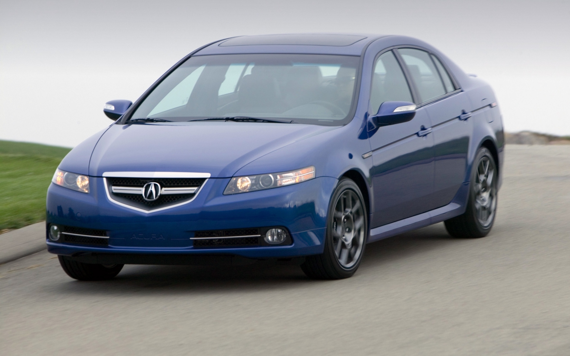 Картинки Acura, tl, 2007, белый, вид спереди, стиль, автомобили, скорость, природа фото и обои на рабочий стол