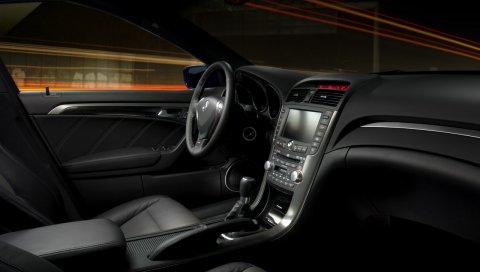 Acura, tl, 2007, салон, черный, салон, руль