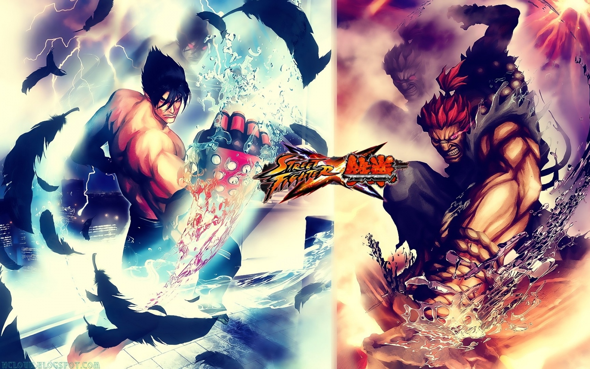 Картинки Уличный истребитель x tekken, персонажи, мышцы, перья фото и обои на рабочий стол