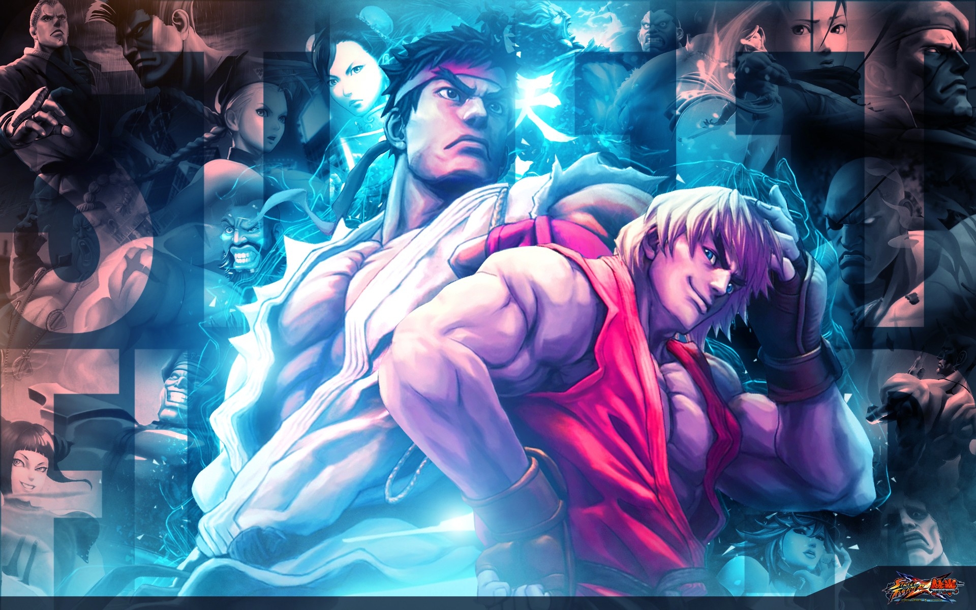 Картинки Уличный боец ??x tekken, ryu, персонажи, графика, улыбка фото и обои на рабочий стол