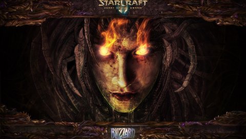 Starcraft, характер, девушка, лицо, взгляд