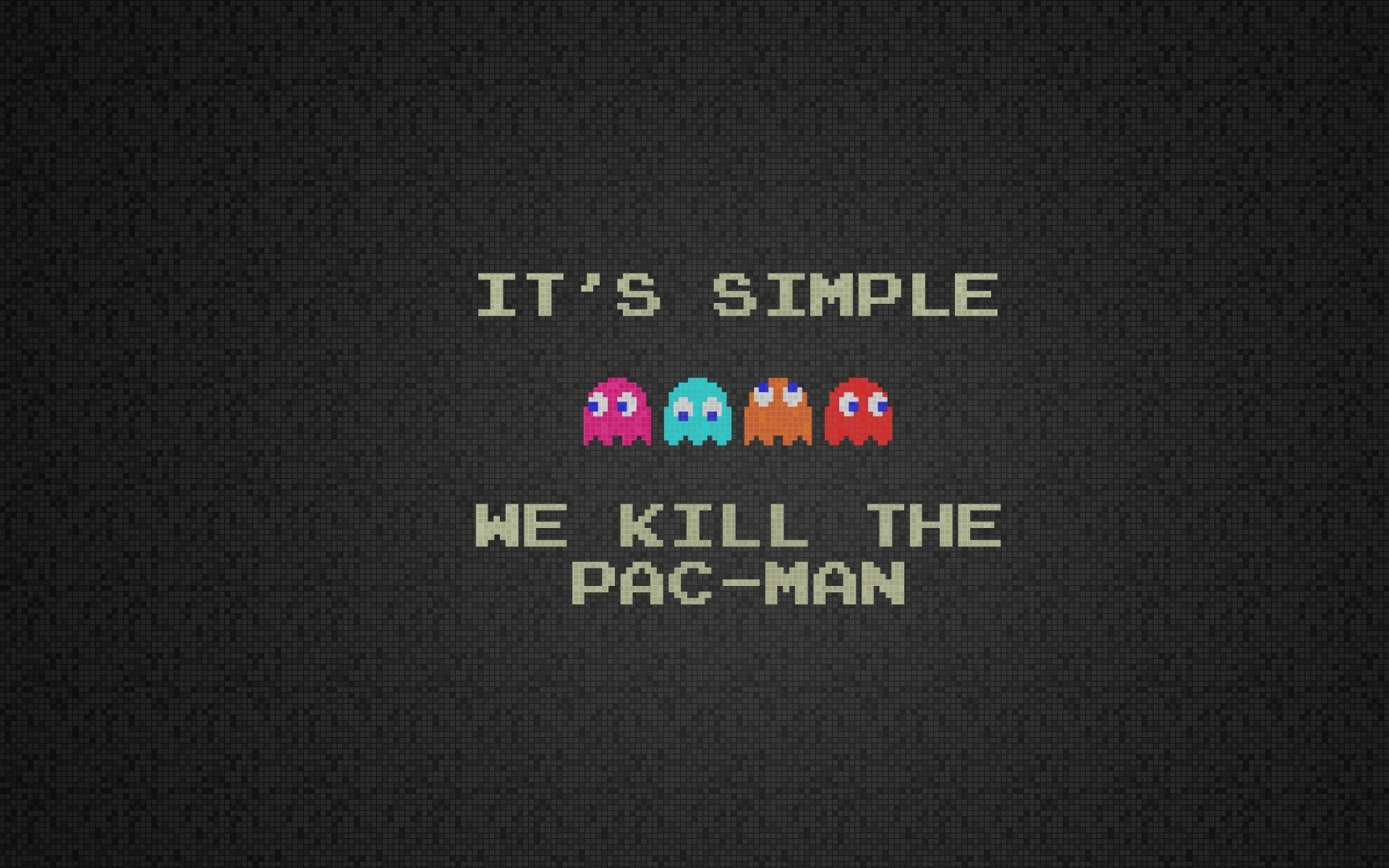 Картинки Pacman, quote, characters, background, font фото и обои на рабочий стол