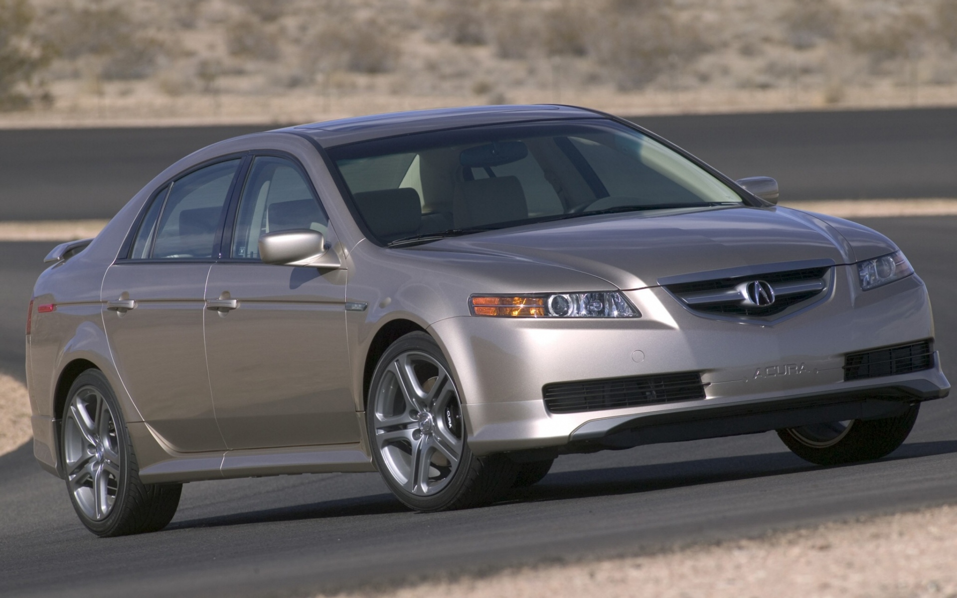 Картинки Acura, tl, 2004, бежевый металлик, вид сбоку, стиль, автомобили, природа, асфальт фото и обои на рабочий стол