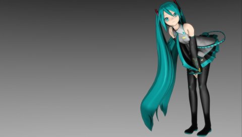 Аниме, hatsune miku, девушка, молодая, поза, смотреть