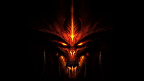 Diablo, лицо, взгляд, огонь