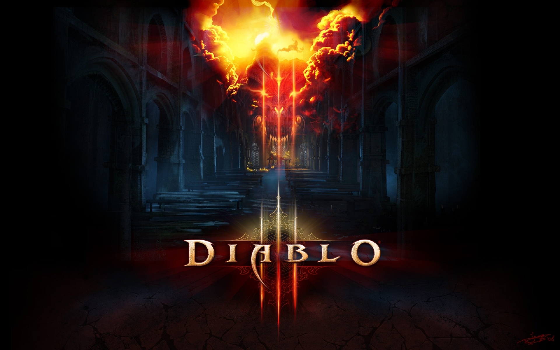 Картинки Diablo 3, имя, дом, свет, облака фото и обои на рабочий стол
