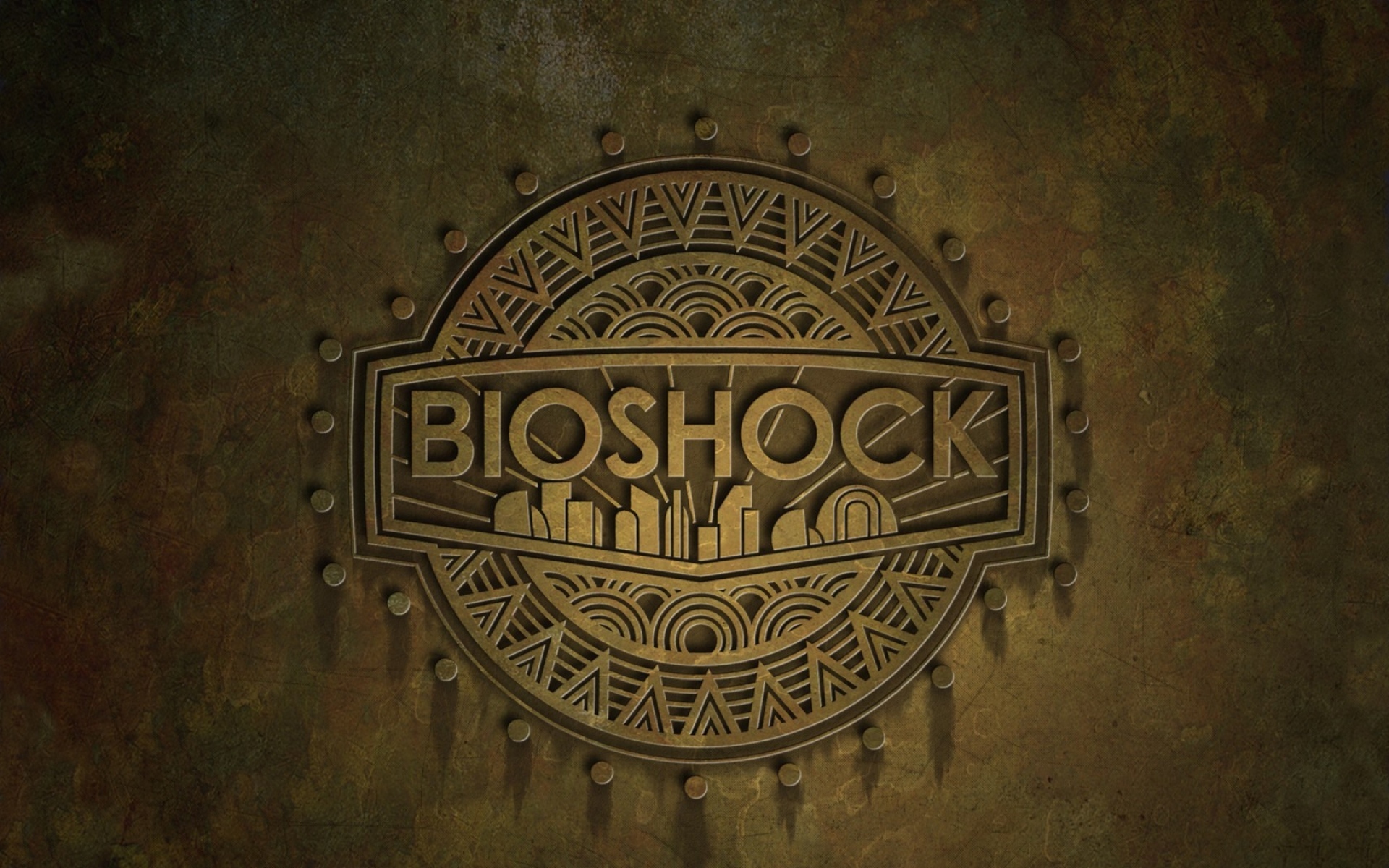 Картинки Bioshock, имя, фон, город, эмблема фото и обои на рабочий стол