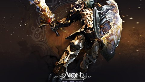 Aion башня вечности, человек, топор, крылья, взгляд, доспехи