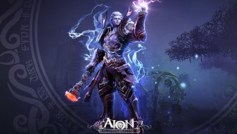 Aion башня вечности, девушка, сабля, платье, щит