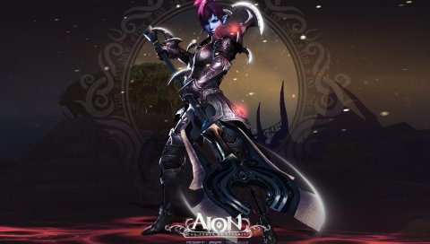 Aion башня вечности, человек, ножи, магия, глаза