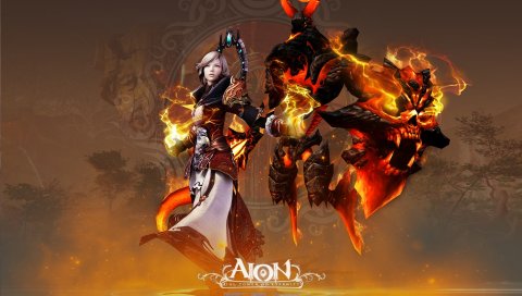 Aion башня вечности, девушка, платье, крылья, летать