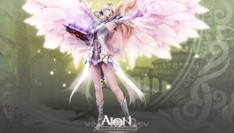 Aion башня вечности, девушка, лук, стрелы, магия