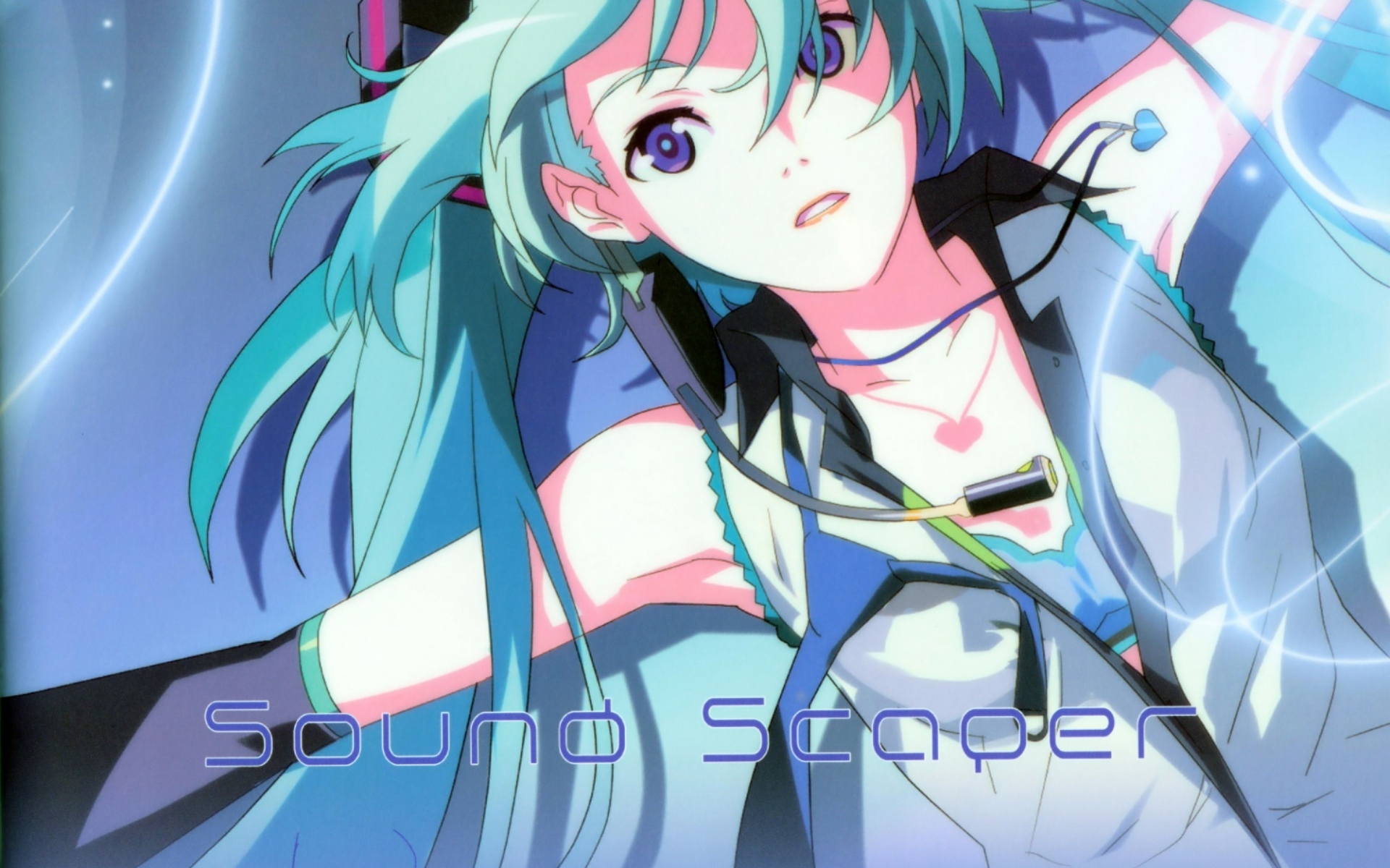 Картинки Девушка, miku hatsune, полет, глаза, фон, сюрприз фото и обои на рабочий стол