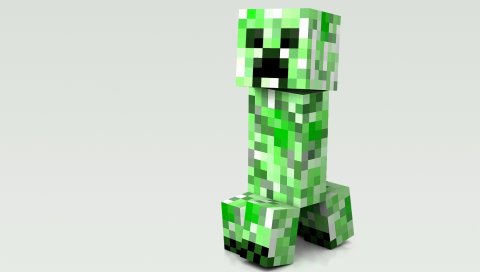 Minecraft, кубики, люди, человек