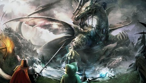 Trine 2, лук, дракон, меч, штат