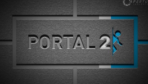 Портал 2, фон, графика, люди